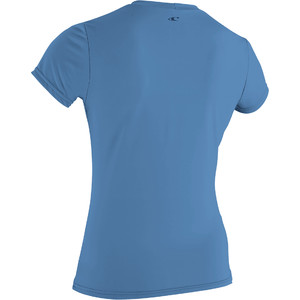 2022 O'Neill Womens Premium Skins Short Sleeve Sun Shirt 5302 - Periwinkle